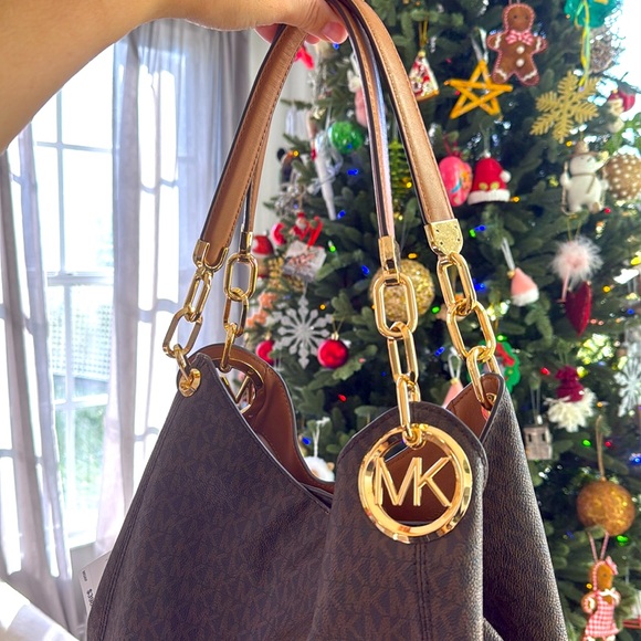 NWT Michael Kors large Lillie Shoulder Tote with storage bag - Picture 4 of 7